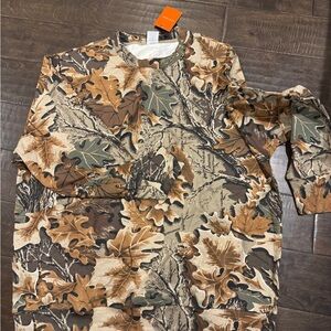 Little Bipsy Camouflage Leaf Print Crewneck Sweatshirt